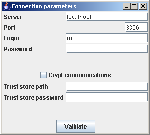 Fig. 1 Connection Dialog